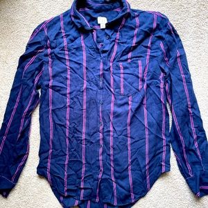 A New Day Loose Fitting Flannel Shirt